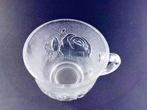 Vendita calda di Alta Qualità di Vetro Smerigliato Tazza di Decorazione di Rosa In Rilievo di Vetro Della Tazza della Tazza per Bere il Caffè/Tè - Product Image 3