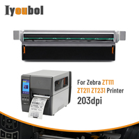Cabezal de impresión compatible con impresora de etiquetas térmicas Zebra ZT111/ZT211/ZT231 de 203 dpi (PN: P1123335-056)