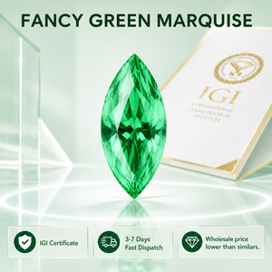 Diamant de laboratoire taille marquise, couleur D-E, clarté VVS1-VS1, diamant de haute qualité avec certificat IGI, 1ct-3ct, diamant de luxe en vrac - Product Image 1