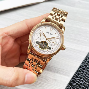 Montre mécanique automatique de luxe de haute qualité, sportive, étanche, lumineuse, chronographe, design simple, bracelet en alliage/acier - Product Image 6