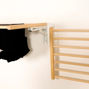Porte-manteau mural en bois en forme de X, pliable, à un seul niveau, multi-usages pour cuisine et salle de bain, directement de l'usine - Product Image 5