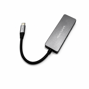 Hub USB-C 3.0 4 ports Nxcsxvs ultra-fin en alliage d'aluminium compatible avec les ordinateurs portables <span class=keywords><strong>MacBoo</strong></span> Pro 2022/2021/2020/2019 et les téléphones Phone 15, tout neuf - Product Image 2