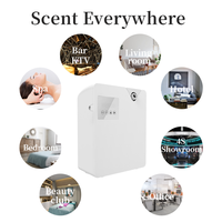Diffuseur d'arômes commercial électrique sans eau pour HVAC, mural, contrôle par application, 300 ml, couverture 400 m³, pour hôtels, vente en gros
