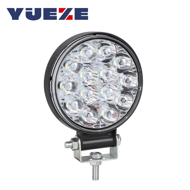 Car LED Work Lights 14LED 3Inch 42W Mini 6500K Offroad Work Light Modified Headlight Engineering Spotlight for Car Truck Tractor