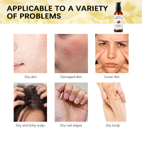 Minyak esensial Label pribadi untuk Kulit & rambut, minyak biji Rosehip pencerah anti-penuaan organik alami untuk wajah