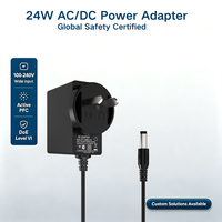 Adaptateur secteur MYIXI 24W 12V 2A 5V 5A 9V 2.8A DC pour utilisation extérieure CCTV avec matériau PC
