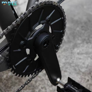 Manivelle de vélo en fibre de carbone SeeMore personnalisable, ultra-légère, pour route et GRAVEL, avec plateaux <span class=keywords><strong>Easton</strong></span> 110BCD et bras de manivelle - Product Image 2