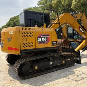 Excavatrice sur chenilles Sany SY75C d'occasion, 7,5 tonnes, d'origine chinoise, bon état, faible nombre d'heures, à vendre - Product Image 1