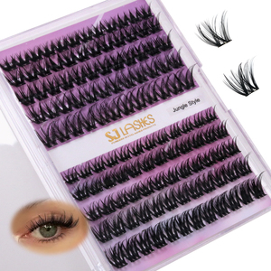 Cils en grappe pré-collés effet de couches 3D sans colle Cils en grappe d'animaux - Product Image 1