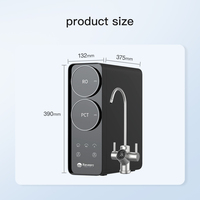 Robinet électrique intelligent sans réservoir 600GPD Machine RO Système de filtre à eau alcaline minérale osmose inverse pour hôtel