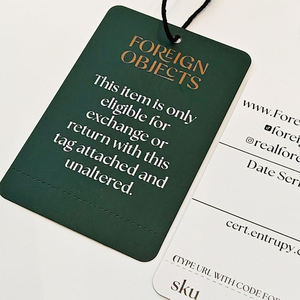 Luxury High Quality Recycled <b>Paper</b> Hang Tags Custom Logo Embossed Cardboard for <b>Jeans</b> Clothing Special Tags for <b>Bags</b> - Product Image 1