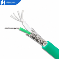 Câble de compensation thermocouple K blindé et toronné, en cuivre étamé, avec gaine en silicone IP65, pour applications industrielles de mesure de température (Ni-Cr/Ni-Si)