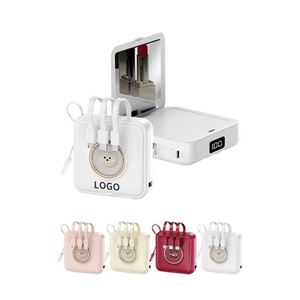 Mini Llavero Personalizado con Banco de Energía, Espejo de Maquillaje Portátil de Bolsillo, Banco de Energía de 20000 mAh para Niños - Product Image 2