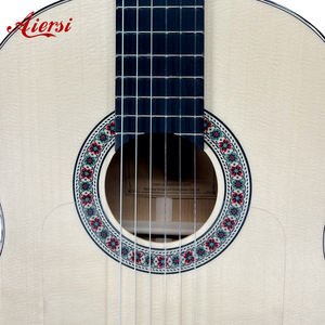 Guitarra Flamenca Aiersi, Acabado Brillante, Hecha a Mano, Tapa de Abeto Macizo, Fondo de Ciprés, Guitarra Clásica Española <span class=keywords><strong>Vintage</strong></span> para Profesionales - Product Image 2