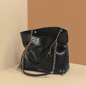 Jiomay <span class=keywords><strong>2025</strong></span> mới của phụ nữ lớn Túi xách từ tính đóng cửa không thấm nước microfiber da tổng hợp xô túi hai dây đai rộng rãi - Product Image 3