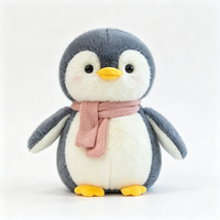 Peluche Mascotte Pingouin Personnalisée OEM ODM, Logo Imprimé par Transfert Thermique, Poupée Réconfortante en Peluche Ultra Douce, Faible MOQ