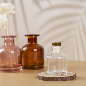 Customized 50ml 100ml Colors Glass Essential Oils <strong>Diffuser</strong> Simple Round <strong>Reed</strong> <strong>Diffuser</strong> <strong>Bottle</strong> Empty - Product Image 6