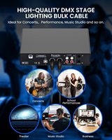 Câble DMX en cuivre nu toronné 23AWG isolé et blindé avec PE PVC LSZH