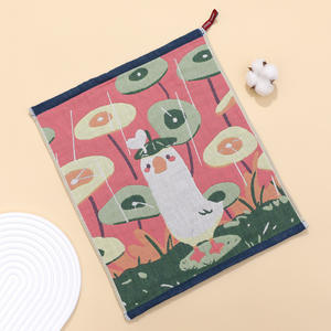 100 coton en gros 34x40cm 4 couches Jacquard mousseline gaze de coton <span class=keywords><strong>serviette</strong></span> pour enfants et adultes ensemble d'essuie-mains respectueux de la peau - Product Image 5