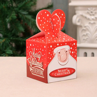 Boîte cadeau de Noël personnalisée imprimée, boîte à bonbons en papier Père Noël pour fête de fin d'année et emballage de chocolat, vente en gros