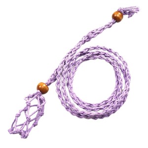 Colar Ajustável Telescópico Unissex Vintage com Pingente, Cordão de Algodão Trançado com Fio Encerado e Pedra Natural, Estilo Transfronteiriço - Product Image 5