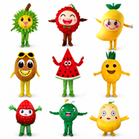 Costume de mascotte de danse personnalisé en forme de fruit, effet de personnage ambulant unique, combinaison en peluche pour les fêtes, Halloween, carnaval, spectacles