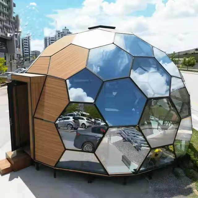 High Quality Large Outdoor Glamping Dome Tent Modern Glass Display with Steel Aluminum Frame for Parties Events