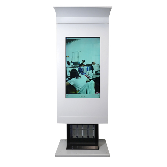 IP65 Outdoor LCD Digital Signage High Brightness Touch Screen Bus Stop Information Kiosk for Public Transport