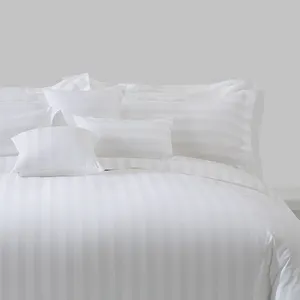 ELIYA Hotel Factory High Quality Highly Cost 100% Cotton Sateen Fabric Hotel Linen Plain Dyed Bed Sheets Bedding Set