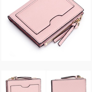 Fashion Best Quality Genuine Leather <b>Small</b> Women Famous Brand Card Holder Wallet - Product Image 2