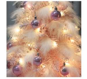 Z1407 Décoration d'intérieur Oiseaux artificiels <span class=keywords><strong>Plume</strong></span> <span class=keywords><strong>rose</strong></span> <span class=keywords><strong>Arbre</strong></span> de Noël - Product Image 3