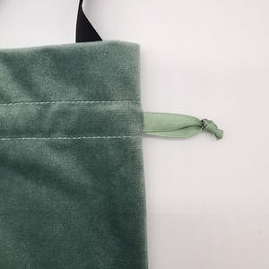 Pochette à bijoux en velours imprimée sur mesure, sac à cordon en flanelle douce, petit emballage cadeau, sacs à bijoux avec votre logo - Product Image 4