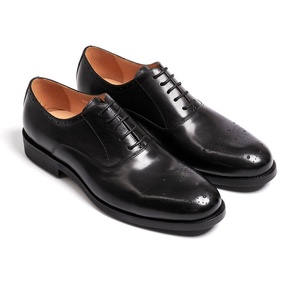 Chaussures Oxford en cuir véritable pour homme, marron et noir, brodées et imprimées, style britannique, pour tenue de travail formelle - Product Image 3