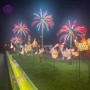 Dynamic Outdoor IP65 Waterproof <b>LED</b> Firework <b>Tree</b> <b>Light</b> Customizable Color for Landscape Urban Street Restaurant Holiday Decor - Product Image 1