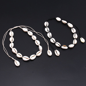 Collar de cuentas de conchas marinas estilo hawaiano, cadena informal para la clavícula para mujer - Product Image 4