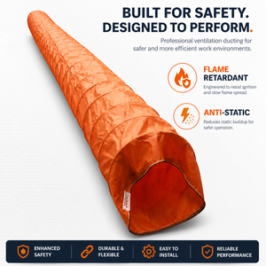 Industrial Flexible Ventilation Duct Flame Retardant Negative Pressure <strong>Air</strong> Control Solution For Infrastructure - Product Image 6
