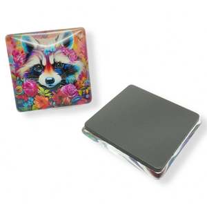 Autocollant en verre cristal, aimant de réfrigérateur en verre avec motif animal, personnalisé - Product Image 6