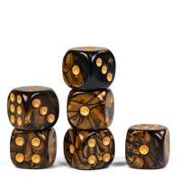 Dés à six faces en plastique Udixi de 16 mm, pour jeux de société ou de cartes, dé à points D6 en acrylique coloré pour les casinos