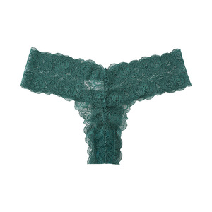 Tanga Sexy de Encaje Hueco para Mujer, Estilo Europeo Americano, Cintura Baja, Cómoda, Deportiva, Transpirable, Atractiva - Product Image 6