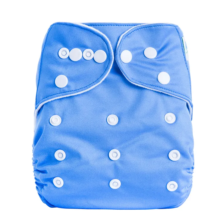 Pañal de tela personalizable lavable para bebé al por mayor, pañal de tela reutilizable de poliéster para recién nacido, proveedor de pañales de tela respetuosos con el medio ambiente