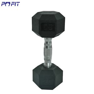 Fabricant de gros haltères bon marché, haltères hexagonaux fixes en caoutchouc, musculation, poids d'entraînement, haltères - Product Image 5