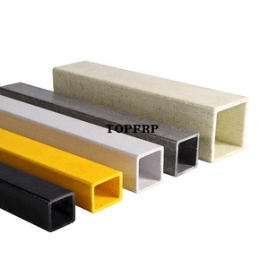 Tubes creux en fibre de verre pultrudée FRP, tubes rectangulaires, tubes carrés - Product Image 1