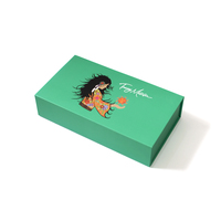 Nouvelle boîte pliante magnétique en papier vert avec grand logo au design personnalisé emballage boîte cadeau pliable en carton rigide de luxe
