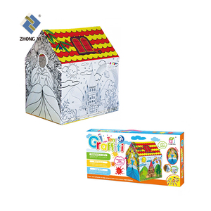 Funtress Color <span class=keywords><strong>Creatology</strong></span> Gift Educational DIY cartone ondulato carta Kraft Playhouse - Product Image 6