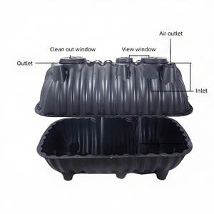 3-10 personnes PE Plastique <span class=keywords><strong>Fosse</strong></span> <span class=keywords><strong>septique</strong></span> pour le traitement des eaux usées domestiques Fèces eaux usées Biogaz Digester <span class=keywords><strong>PVC</strong></span> Stockage de l'eau - Product Image 5