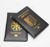 Housse de passeport de voyage en cuir PU passeport porte-carte portefeuille sac accessoire de voyage pour femmes hommes enfants