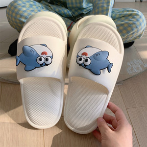 XIXIXITIAO pantoufles pour femmes <span class=keywords><strong>sandales</strong></span> à motifs de requins pour filles <span class=keywords><strong>sandales</strong></span> à semelle éponge épaisse pour la maison - Product Image 4