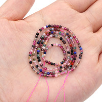 Vente en gros de petites perles de pierres précieuses à facettes de 3mm perles de pierres précieuses en pierre naturelle perles en vrac pour la fabrication de bijoux