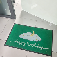Tapis de porte personnalisé en polyester PVC, antidérapant, absorbant, pour la maison et l'hôtel