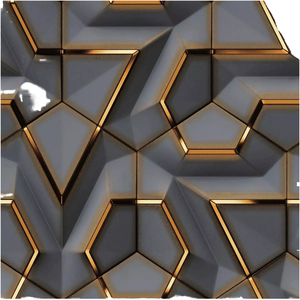 Papiers Peints Métalliques Géométriques 3D Modernes WYC, Décoration Intérieure, Panneaux PVC 3D Autocollants Imperméables pour Hôtels, Salles <span class=keywords><strong>de</strong></span> <span class=keywords><strong>Sport</strong></span>, Hôpitaux, Villas - Product Image 4
